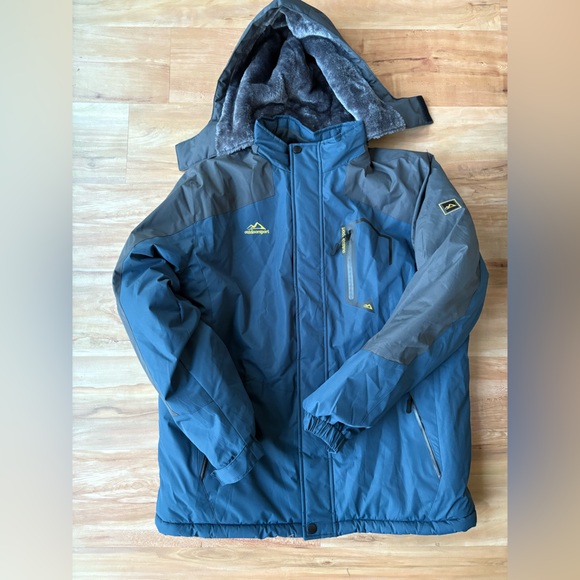 Men’s winter coat ski jacket fleece parka - Picture 2 of 4